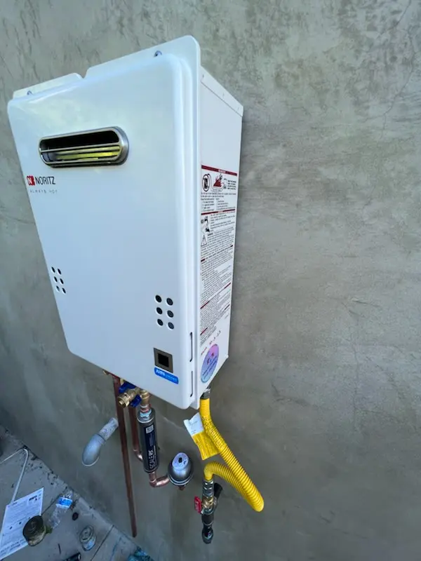 Tankless water heater installation for Apex homes